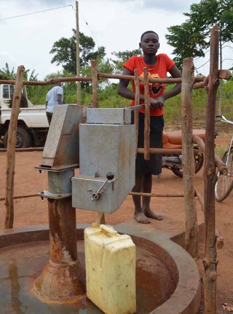 TokenTap handpump in gebruik